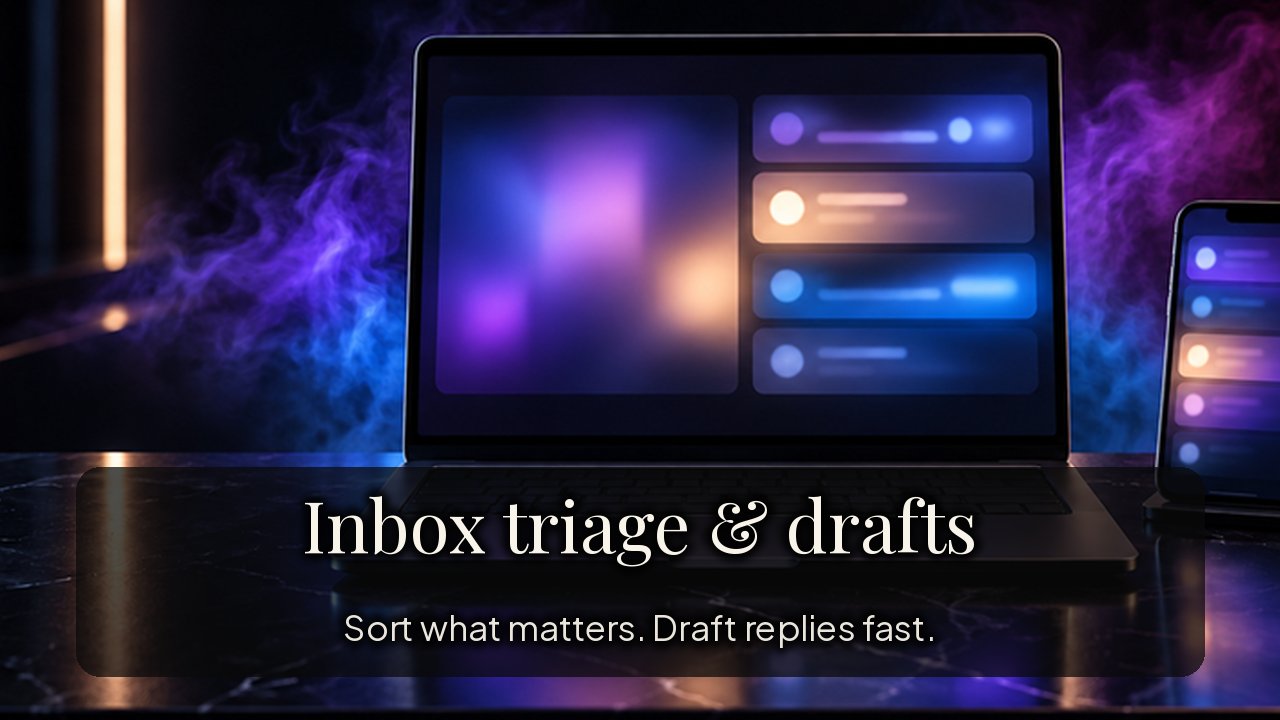 Inbox triage & drafts
