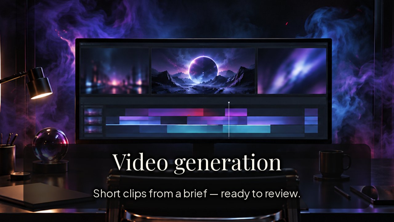 Video generation