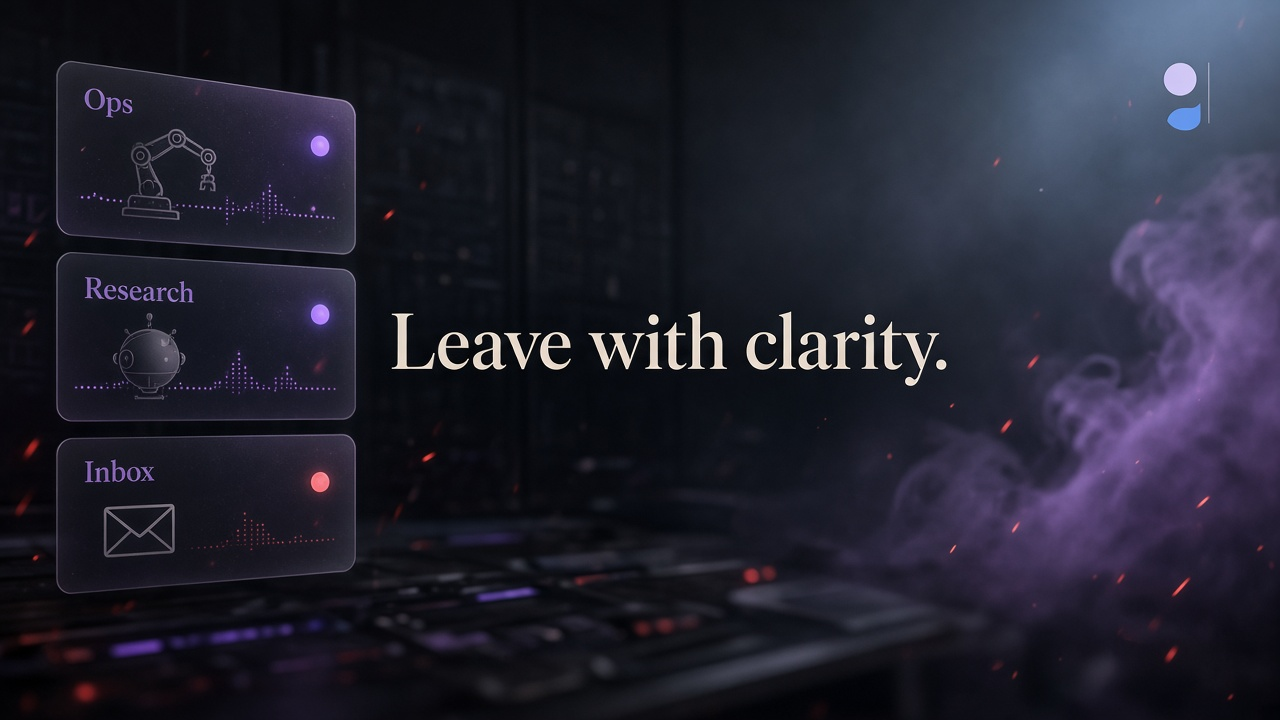 Leave with clarity